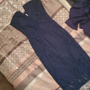 Royal blue bodycon dress